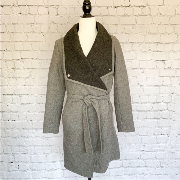 H&M Trench Coat - Charcoal Grey